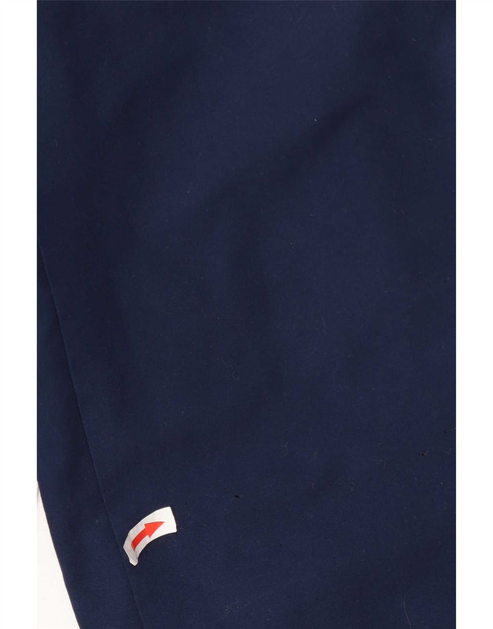 Adidas Pantaloni da tuta da uomo grandi in poliestere blu navy