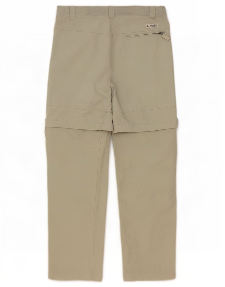 Pantaloni cargo da escursionismo da uomo Columbia medi W32 L32 poliestere kaki