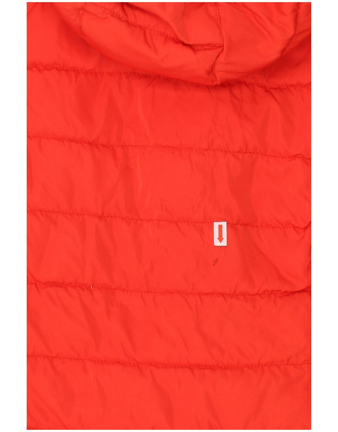 JACK WILLS Gilet imbottito con cappuccio da donna UK 8 piccolo poliestere rosso