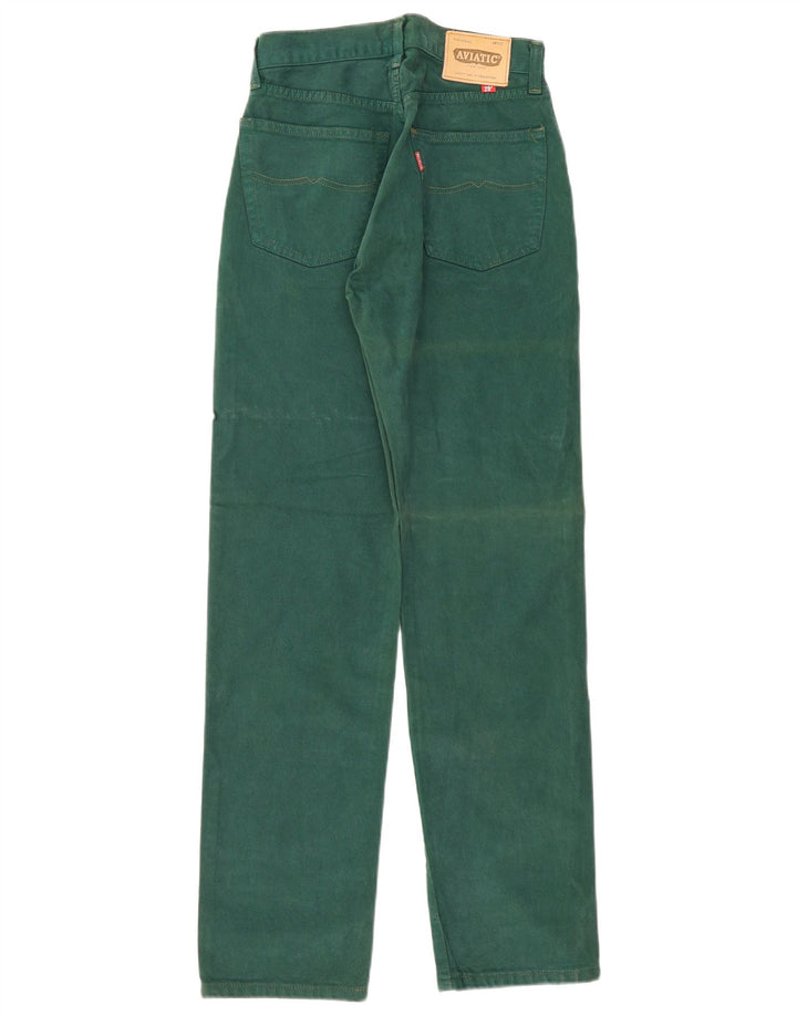 Jeans dritti a vita alta da donna Aviatic W29 L33 verdi