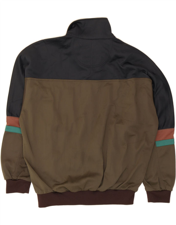 Giacca da tuta vintage ASICS da uomo IT 48 Colorblock verde medio