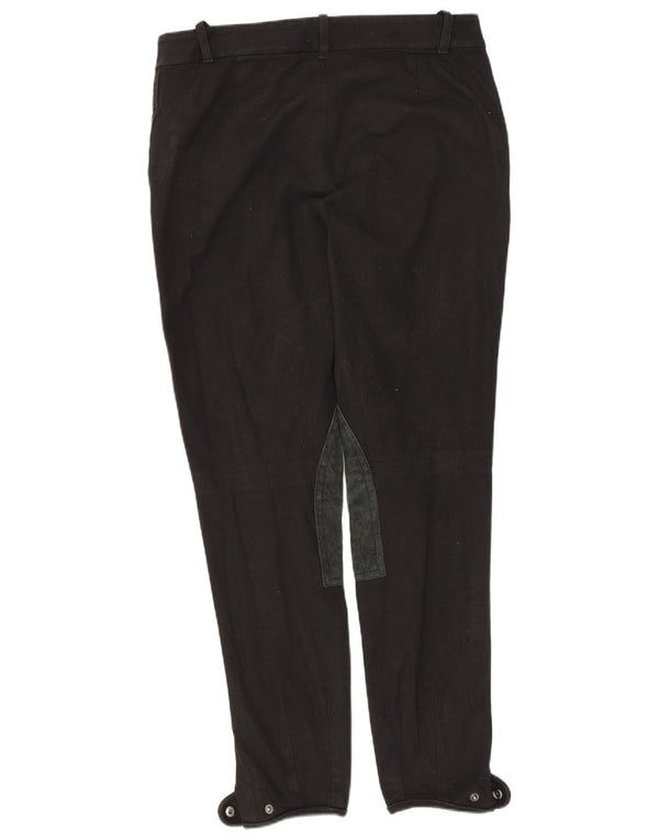 Pantaloni da equitazione slim da donna Ralph Lauren US 8 medi W30 L28 cotone nero