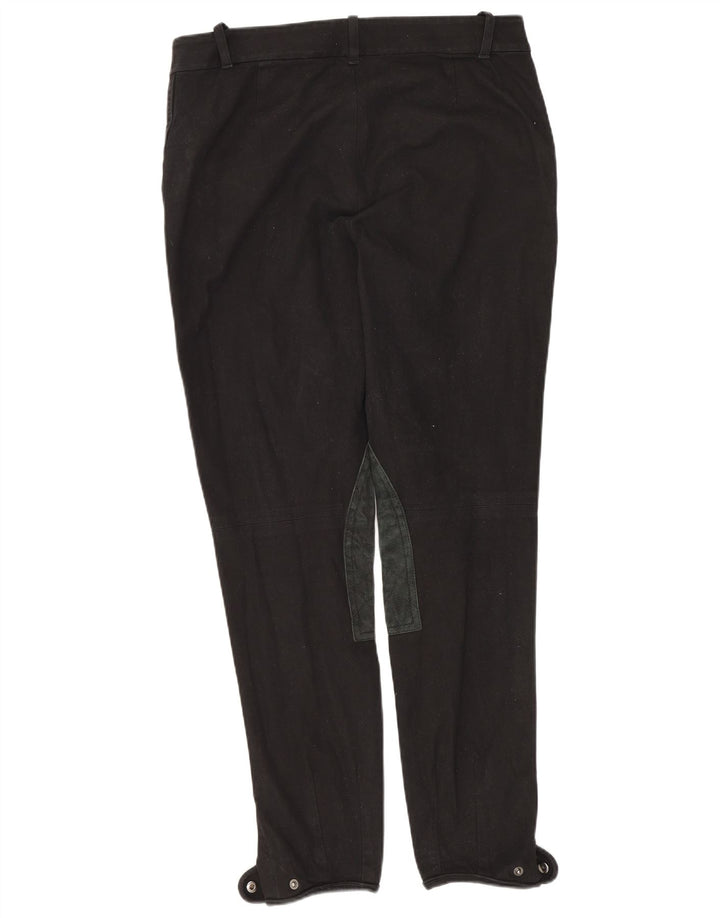 Pantaloni da equitazione slim da donna Ralph Lauren US 8 medi W30 L28 cotone nero