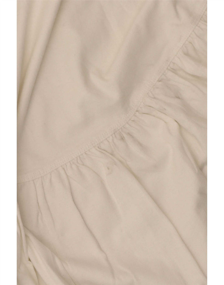 Blusa oversize da donna Zara Top UK 10 piccola in cotone bianco