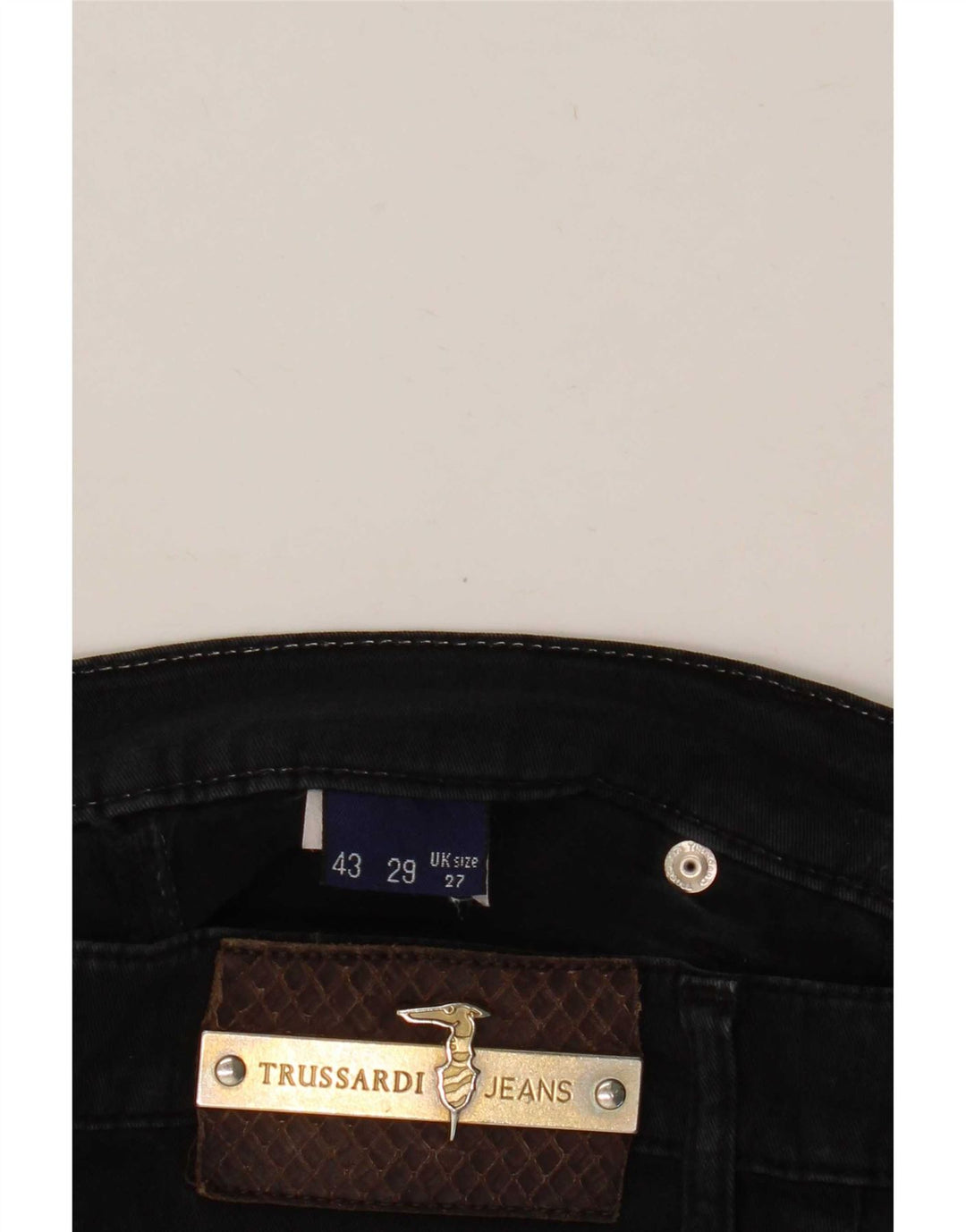 Jeans Dritti Donna Trussardi W27 L28 Neri