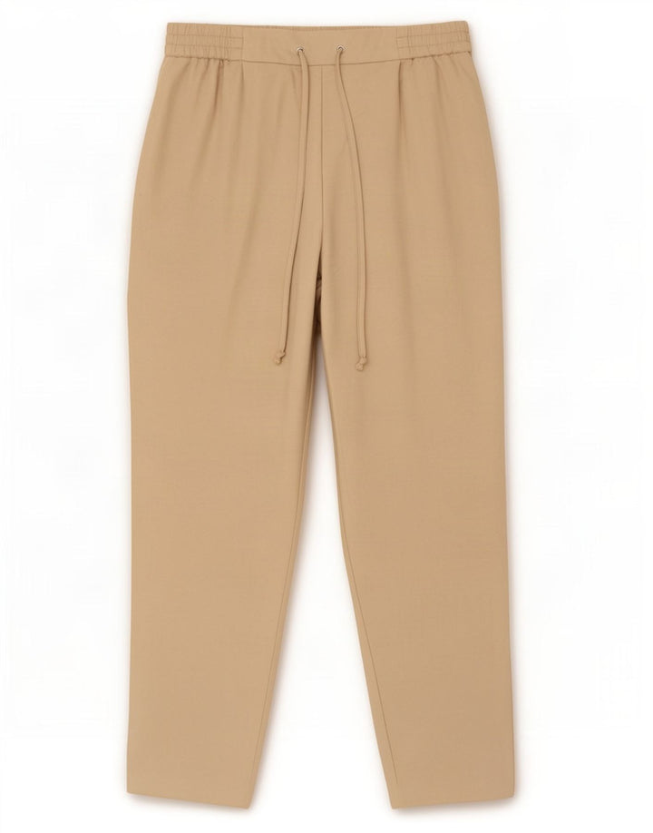 Pantaloni corti con pegging da donna Zara medi W30 L26 poliestere beige