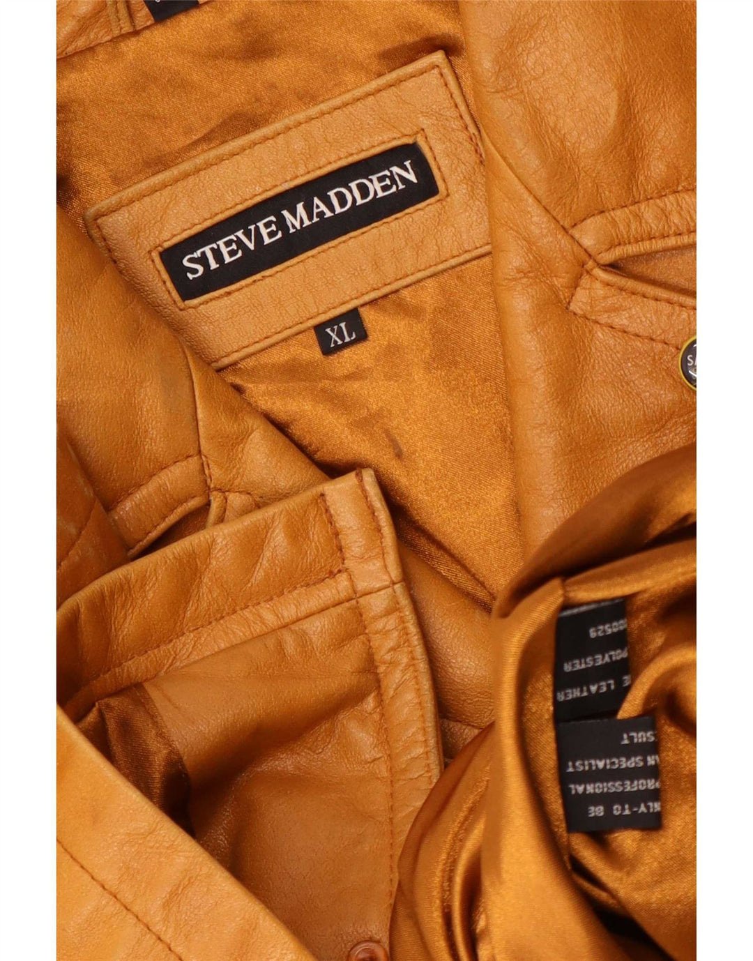 Giacca in pelle da uomo Steve Madden UK 42 XL Pelle beige