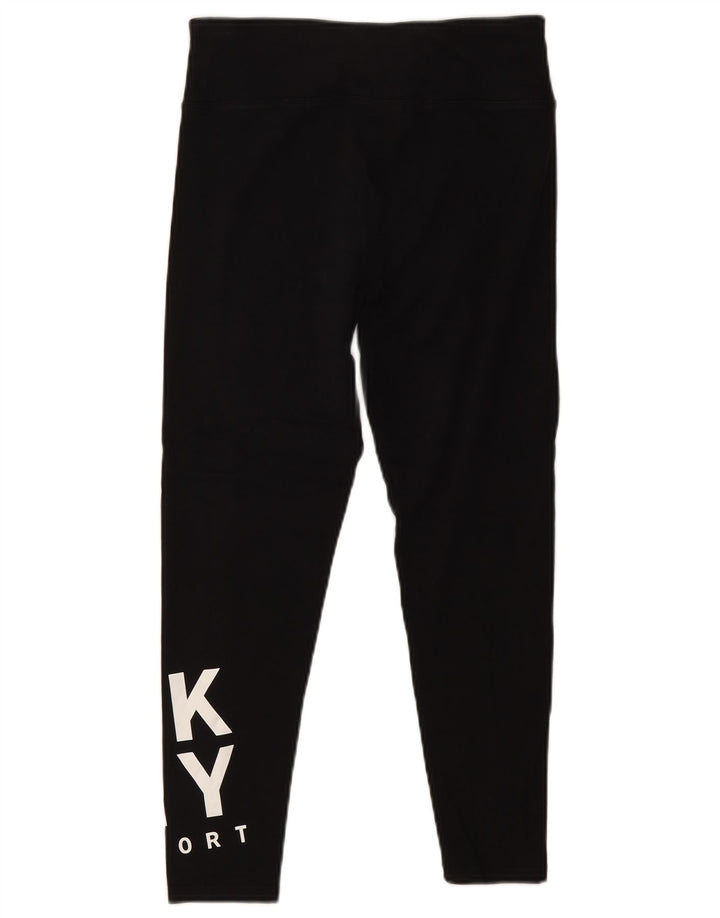 Leggings grafici da donna DKNY UK 12 medio nero