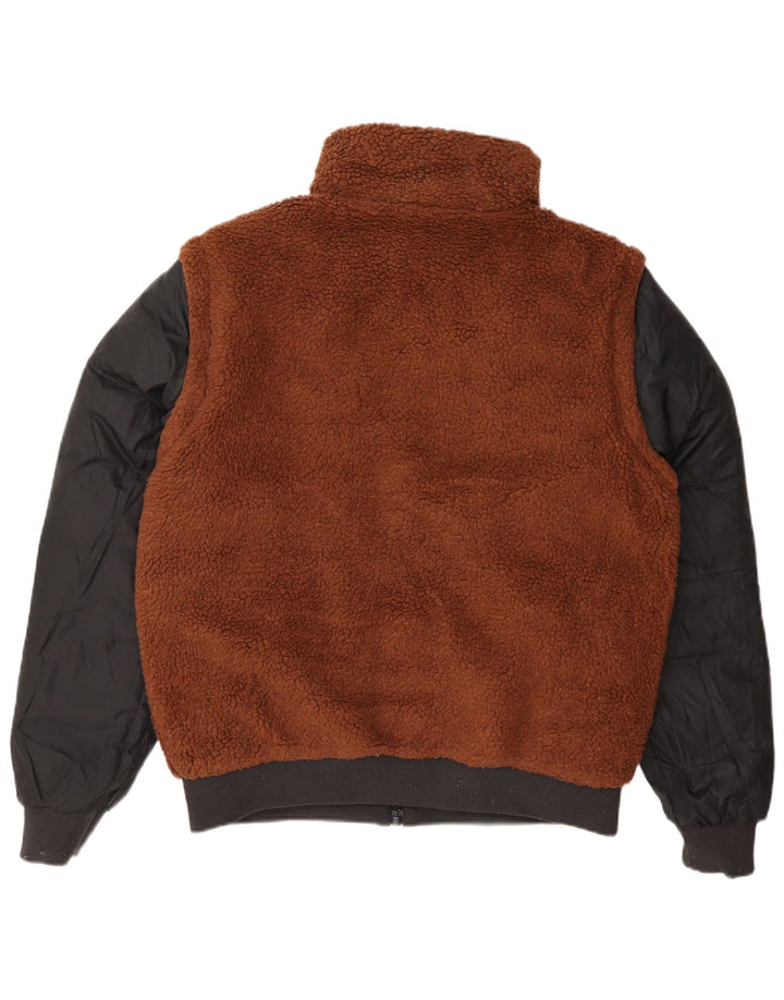 Giacca imbottita reversibile da uomo Calvin Klein UK 36 Small Brown Colourblock