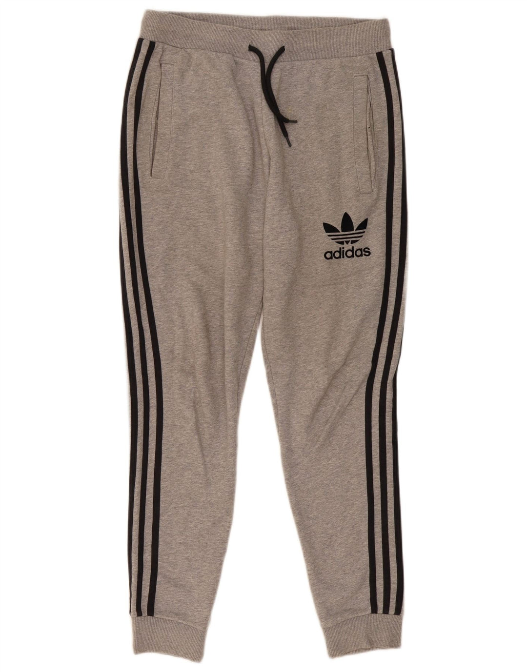 Pantaloni da tuta da uomo Adidas Joggers in cotone chiazzato grigio medio