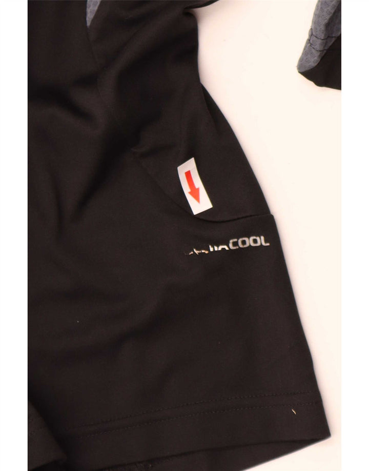 Adidas T-shirt da uomo Top Medium Black Colourblock poliestere sportivo