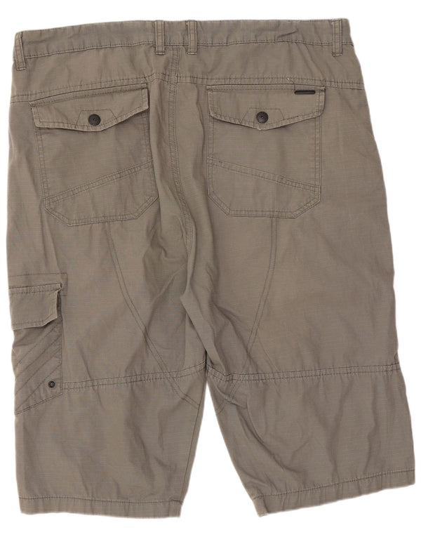 Pantaloncini cargo da uomo vestibilità regolare Pierre Cardin XL W38 cotone grigio