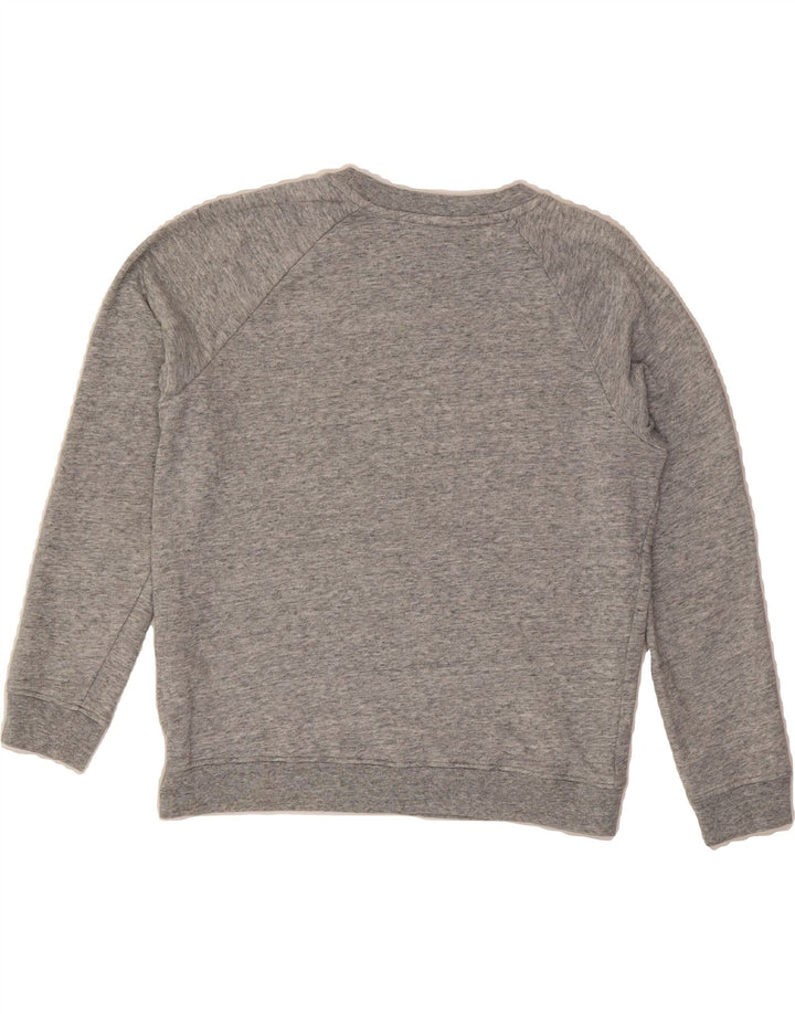 LEVI'S Womens Oversized Graphic Sweatshirt Jumper UK 6 XS Grey Flecked Vintage Levi's and Second-Hand Levi's from Messina Hembry 