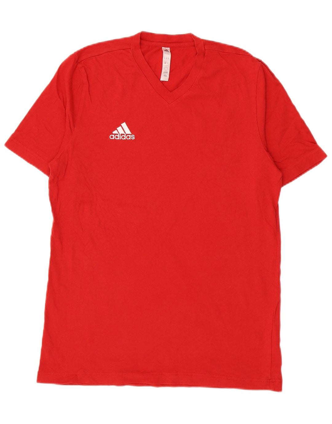 T-shirt da uomo Adidas Top in cotone rosso medio