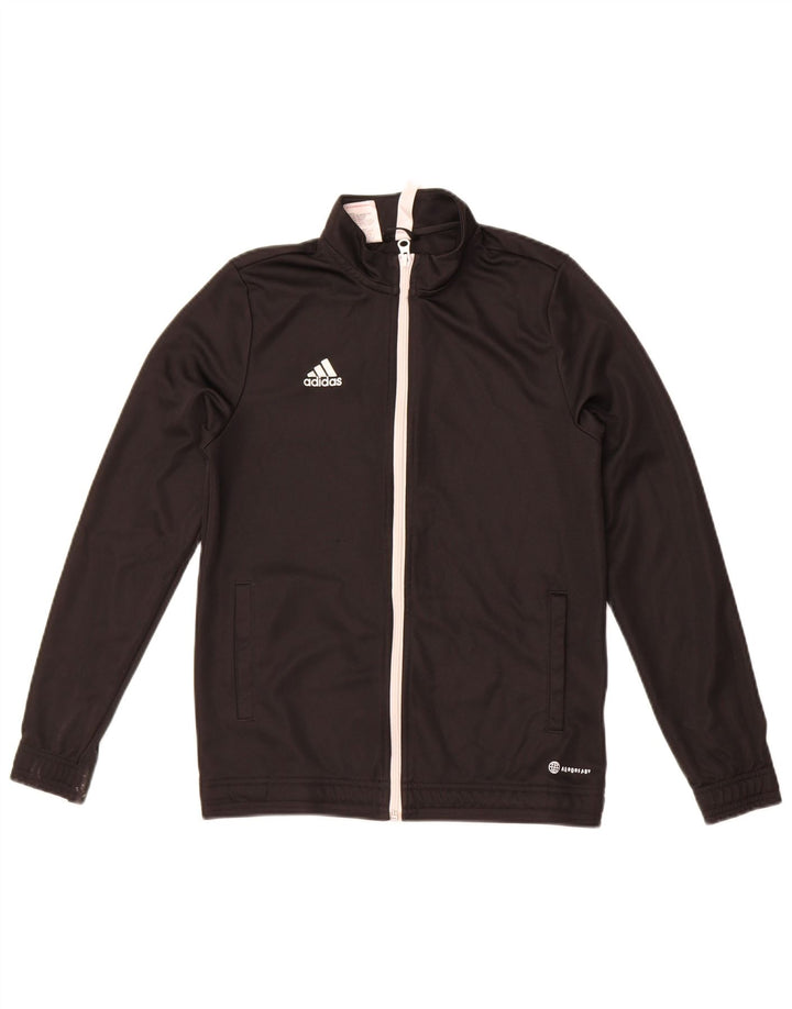 Giacca Top della tuta da ragazza Adidas Aeroready 13-14 anni in poliestere nero