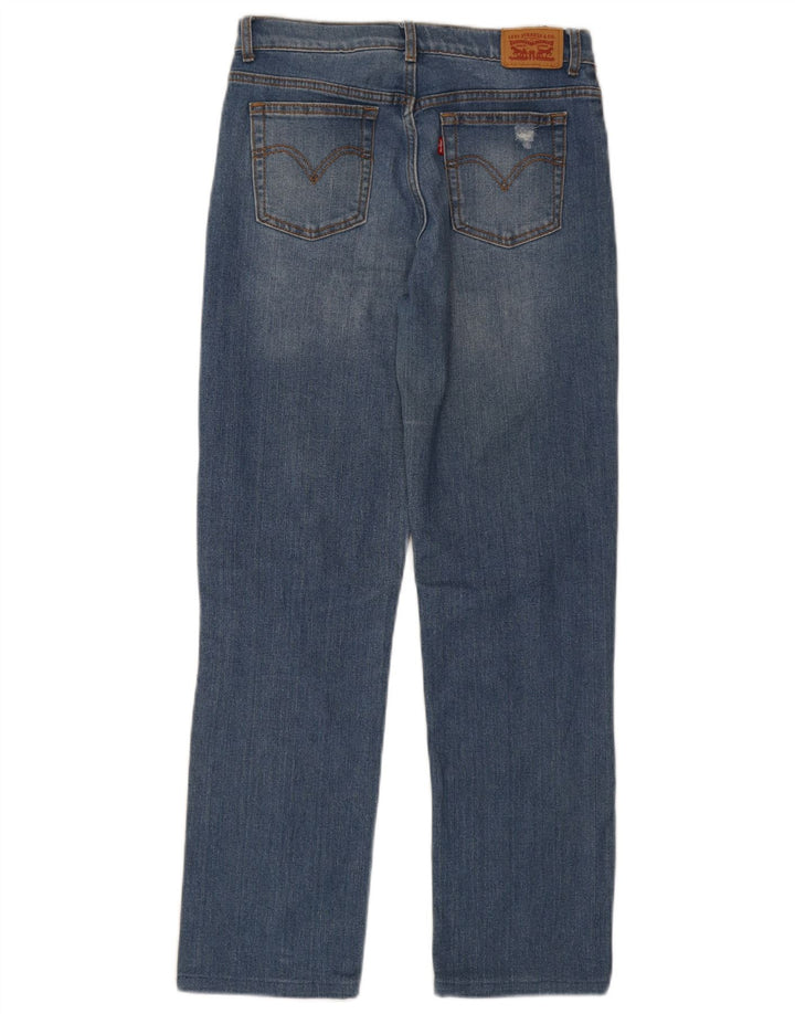 Jeans dritti effetto invecchiato Low Pro da donna Levi's W28 L28 Blu