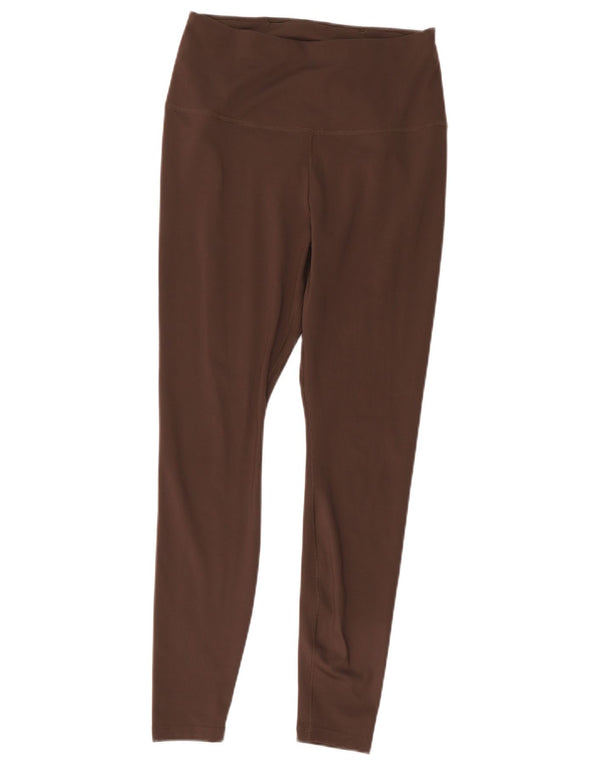 Leggings Nike Dri Fit da donna UK 12 poliestere marrone medio