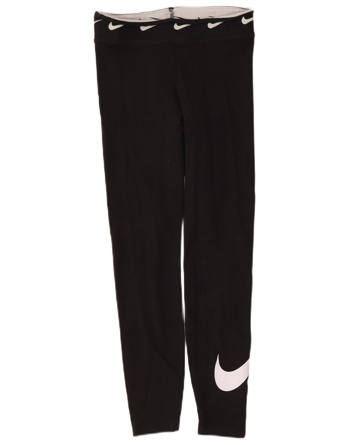 Leggings grafici da donna Nike UK 10 piccoli cotone nero