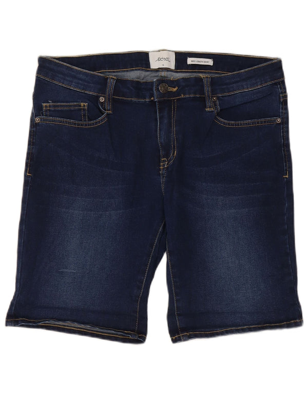 Pantaloncini di jeans Lee Riders da donna US 14 XL W34 cotone blu