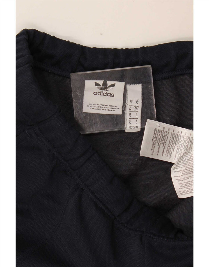 Pantaloni da tuta da uomo Adidas Small in poliestere blu navy