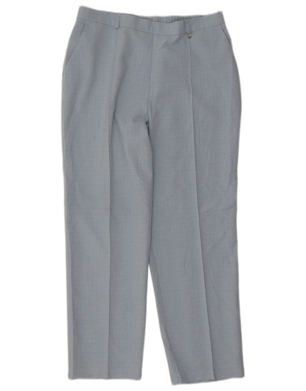 Pantaloni chino da donna Marks & Spencer UK 16 grandi W32 L26 quadri blu