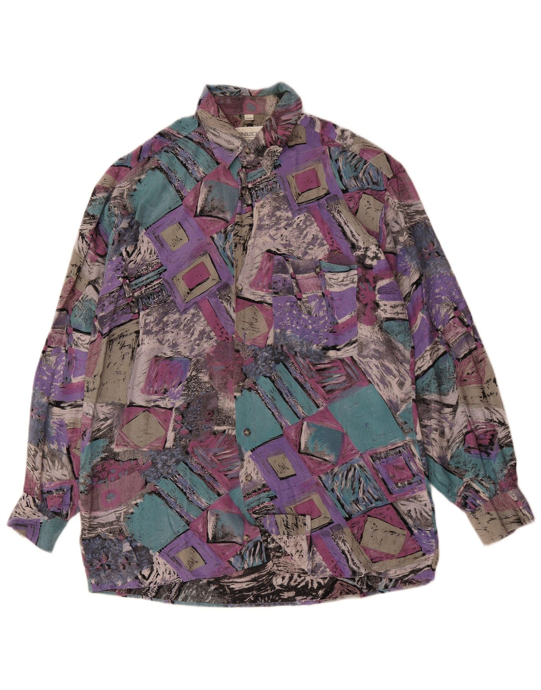 Camicia da uomo DORNBUSCH Taglia 39/40 Viscosa patchwork multicolore media