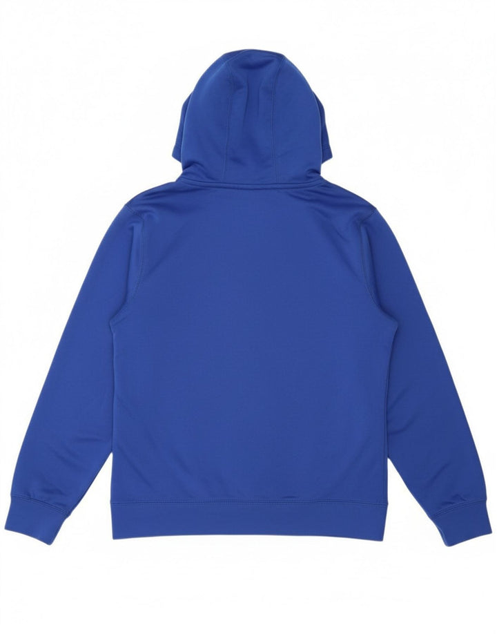 NIKE Mens Therma-Fit Zip Hoodie Sweater Medium Blue Polyester