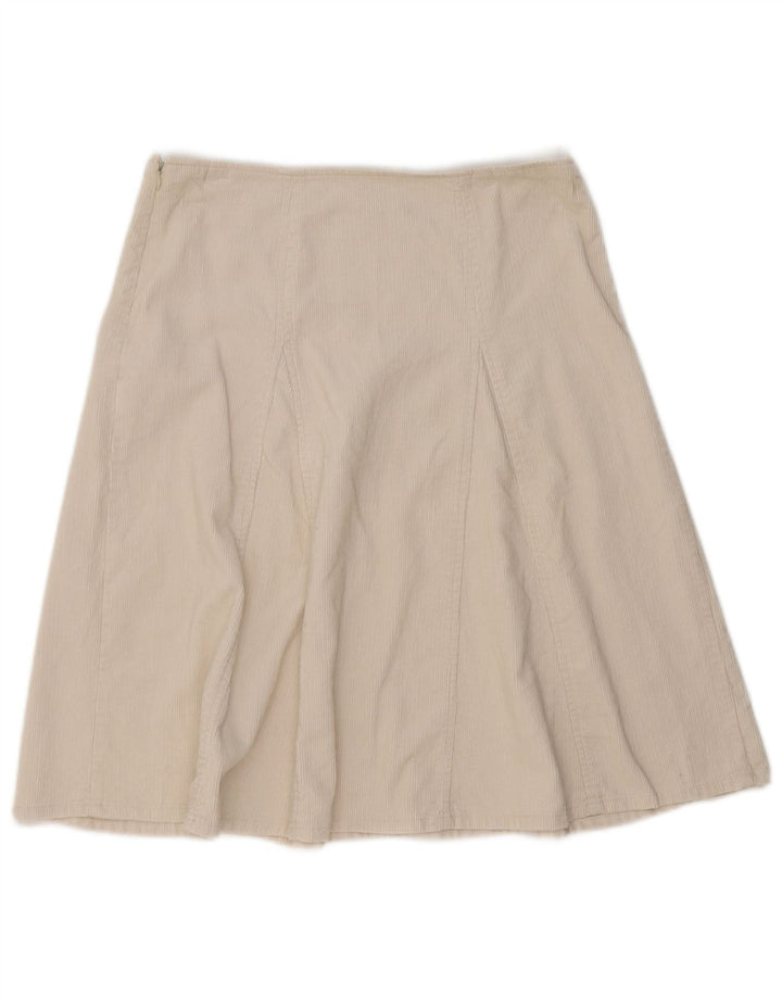 Gonna in velluto a coste Zara da donna media W32 bianca