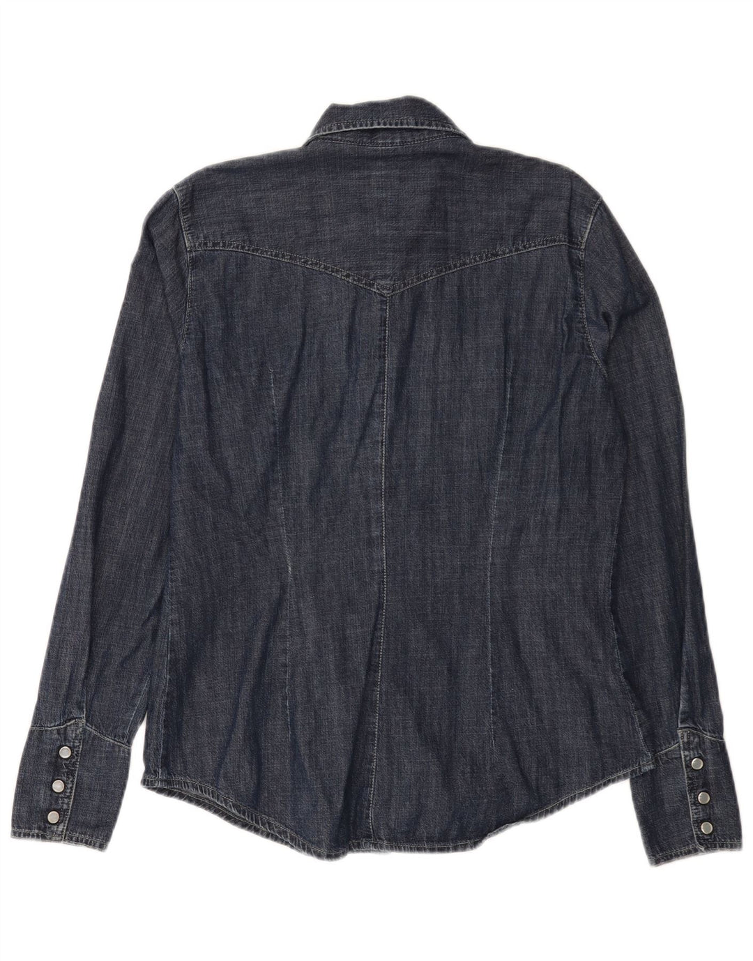 Camicia in denim da donna Carrera UK 16 grande cotone blu navy