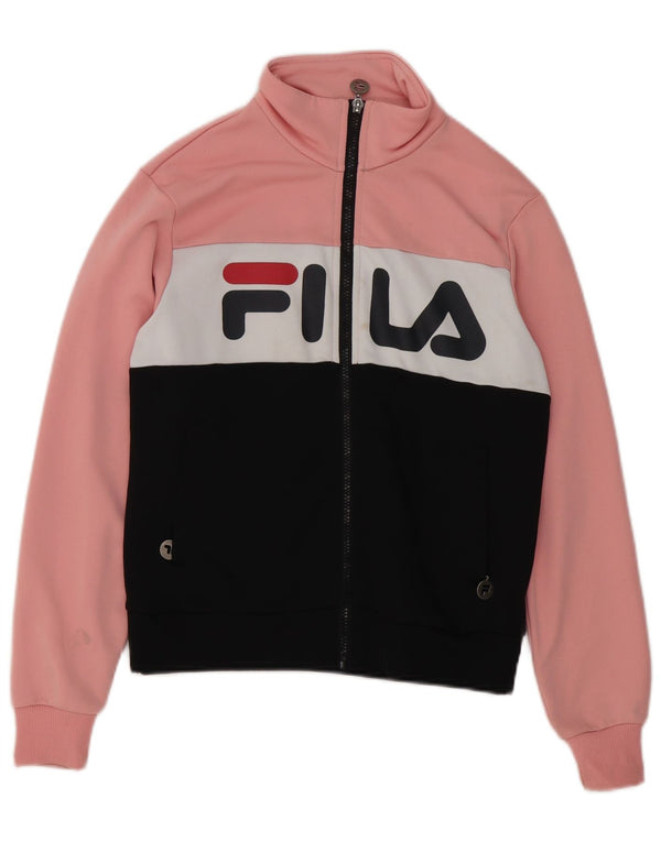 Giacca da ginnastica grafica da donna Fila UK 6 XS multicolore Colourblock