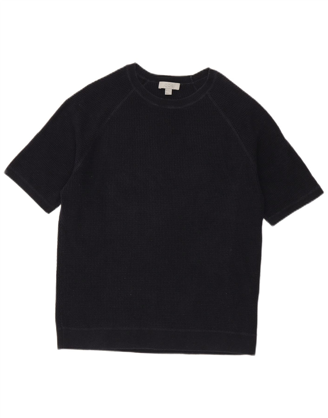 T-shirt da uomo Cos Top in cotone blu navy medio