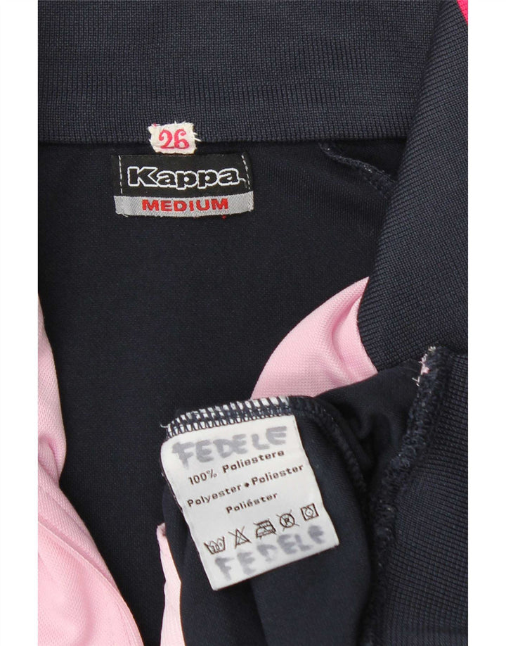 Giacca da tuta da donna Kappa UK 14 Medium Navy Blue Colourblock