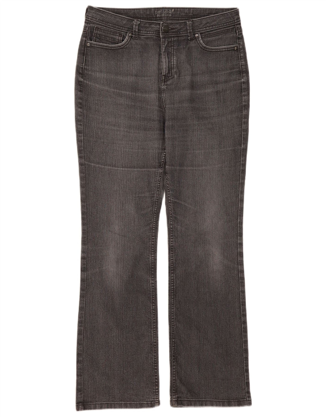 Jeans Bootcut da donna Marks & Spencer UK 14 Large W32 L30 Cotone grigio