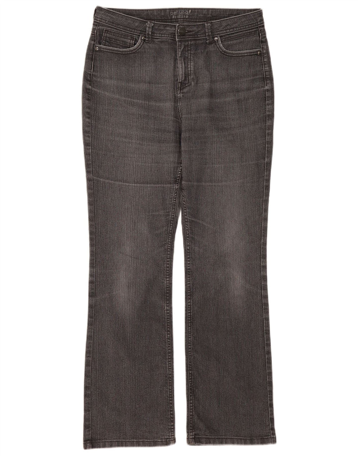 Jeans Bootcut da donna Marks & Spencer UK 14 Large W32 L30 Cotone grigio