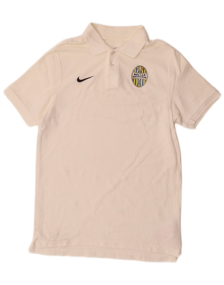 Polo Nike Ragazzo 12-13 Anni Large Bianco Cotone