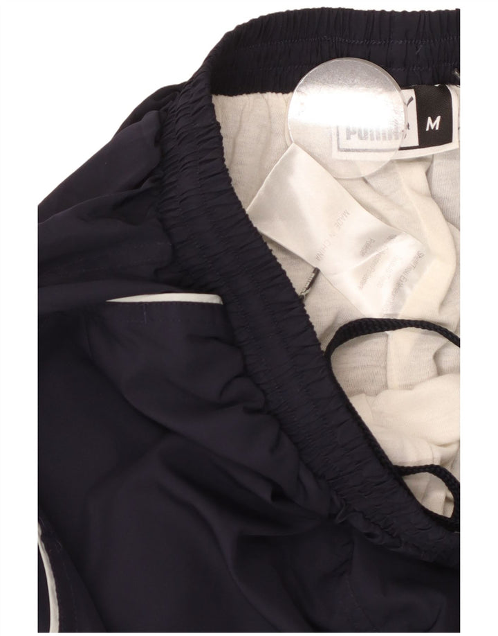 Pantaloni da tuta da uomo PUMA medio poliestere blu navy