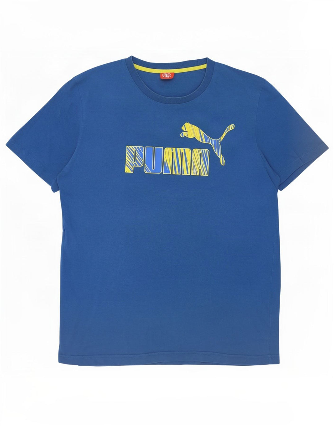 T-shirt grafica da uomo Puma grande blu