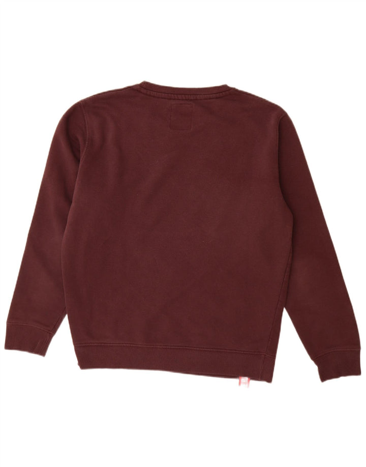 ALPHA INDUSTRIES Felpa da uomo Maglione piccolo in cotone bordeaux