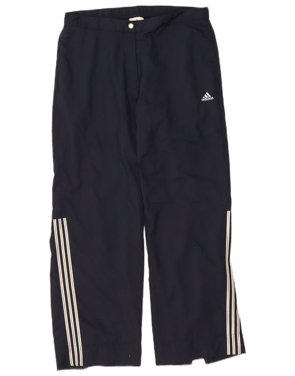 Pantaloni da tuta da donna ADIDAS UK 16 Large in poliestere blu navy