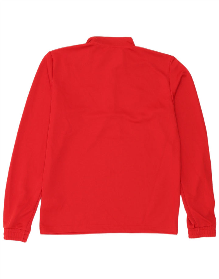 Adidas Aeroready Zip Neck Pullover Tuta da uomo Top in poliestere rosso medio
