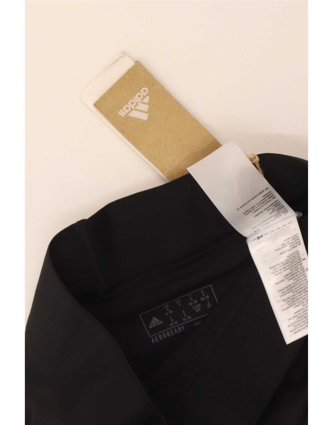 Leggings Adidas Aeroready da donna UK 8/10 Piccolo poliestere nero