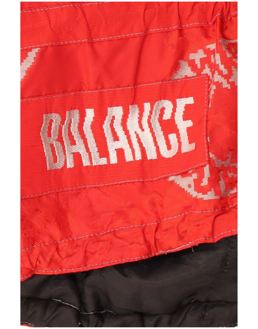 Gilet grafico da uomo VINTAGE UK 40 grande rosso in poliammide