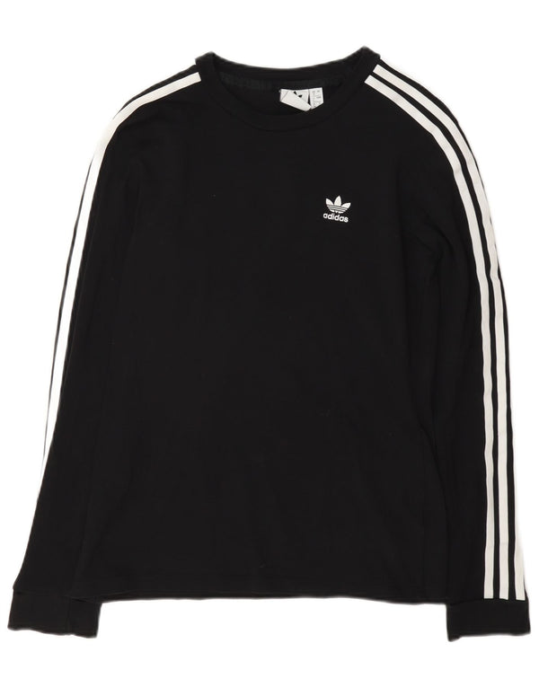Top Adidas da donna a manica lunga UK 8 Small Nero