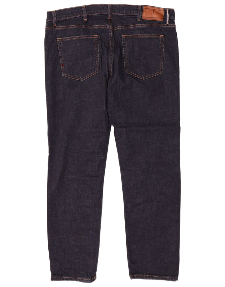 Jeans slim da uomo Tommy Hilfiger W38 L30 cotone blu navy