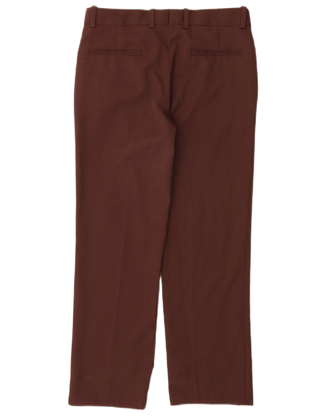 Pantaloni chino dritti da donna Zara piccoli W26 L28 poliestere marrone