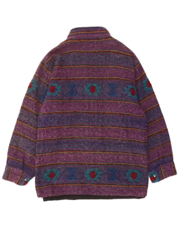 Montgomery vintage da uomo UK 40 a righe viola grandi