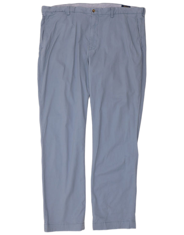 Pantaloni chino da uomo Polo Ralph Lauren vestibilità classica W44 L36 cotone blu