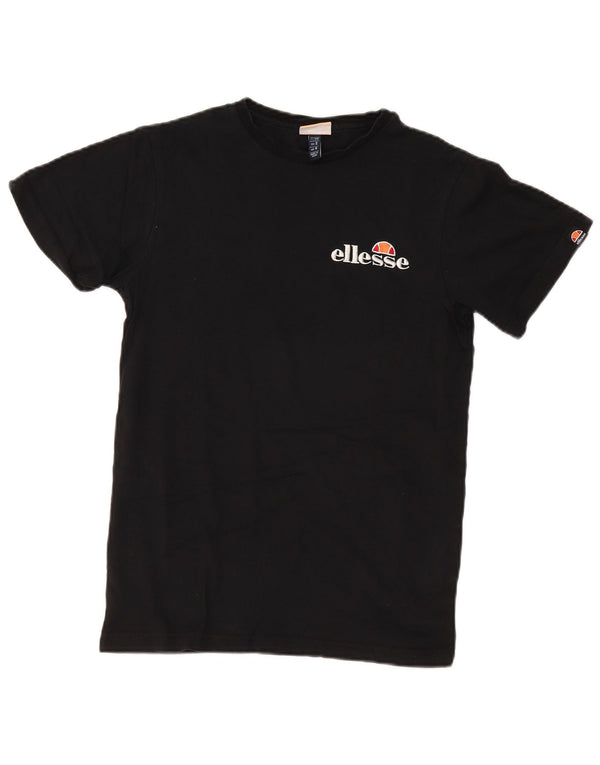 ELLESSE T-shirt oversize da donna Top UK 6 XS Cotone nero