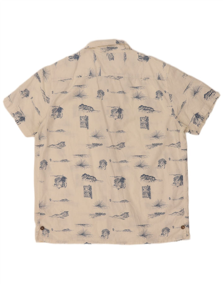 Camicia Lee da uomo con vestibilità regolare, motivo astratto, grande cotone bianco