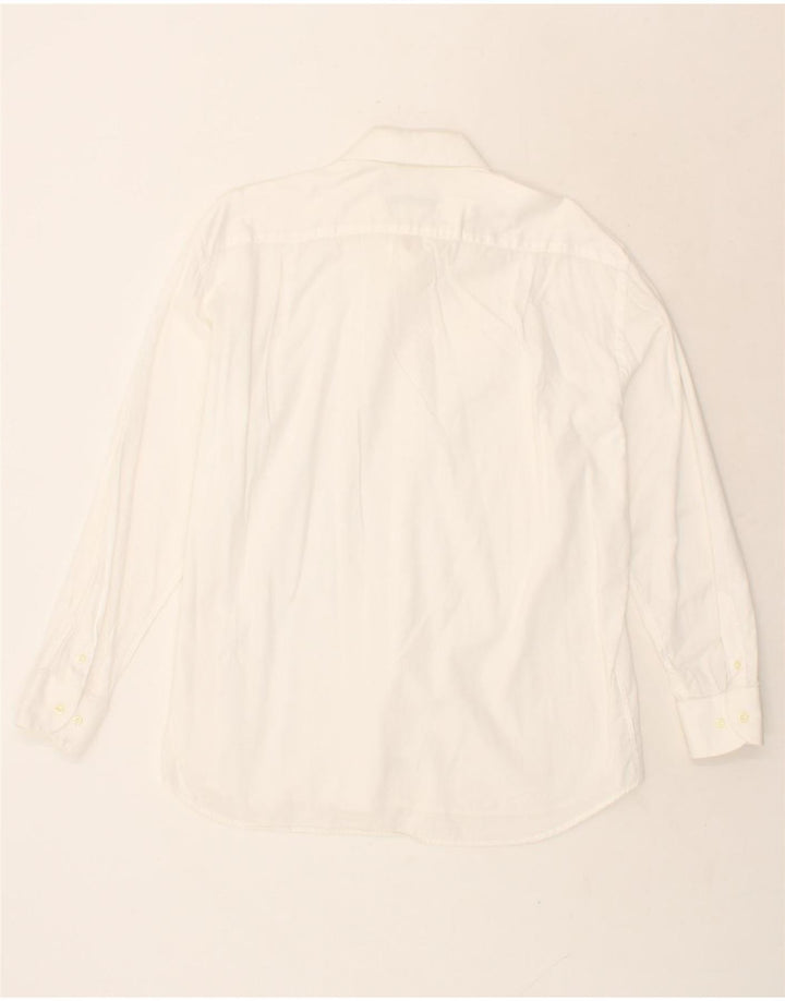 ROCCOBAROCCO Mens Shirt Size 43 17 XL White Cotton Vintage Roccobarocco and Second-Hand Roccobarocco from Messina Hembry 